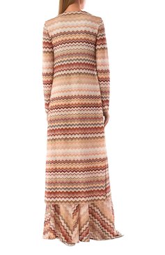 Женский кардиган из вискозы MISSONI разноцветного цвета, арт. DS25SM0K/BR00ZV | Фото 4 (Материал внешний: Вискоза; Материал сплава: Проставлено; Драгоценные камни: Проставлено; Рукава: Длинные; Длина (для топов): Удлиненные; Кросс-КТ: костюм; Женское Кросс-КТ: кардиган-три�котаж; Стили: Кэжуэл)