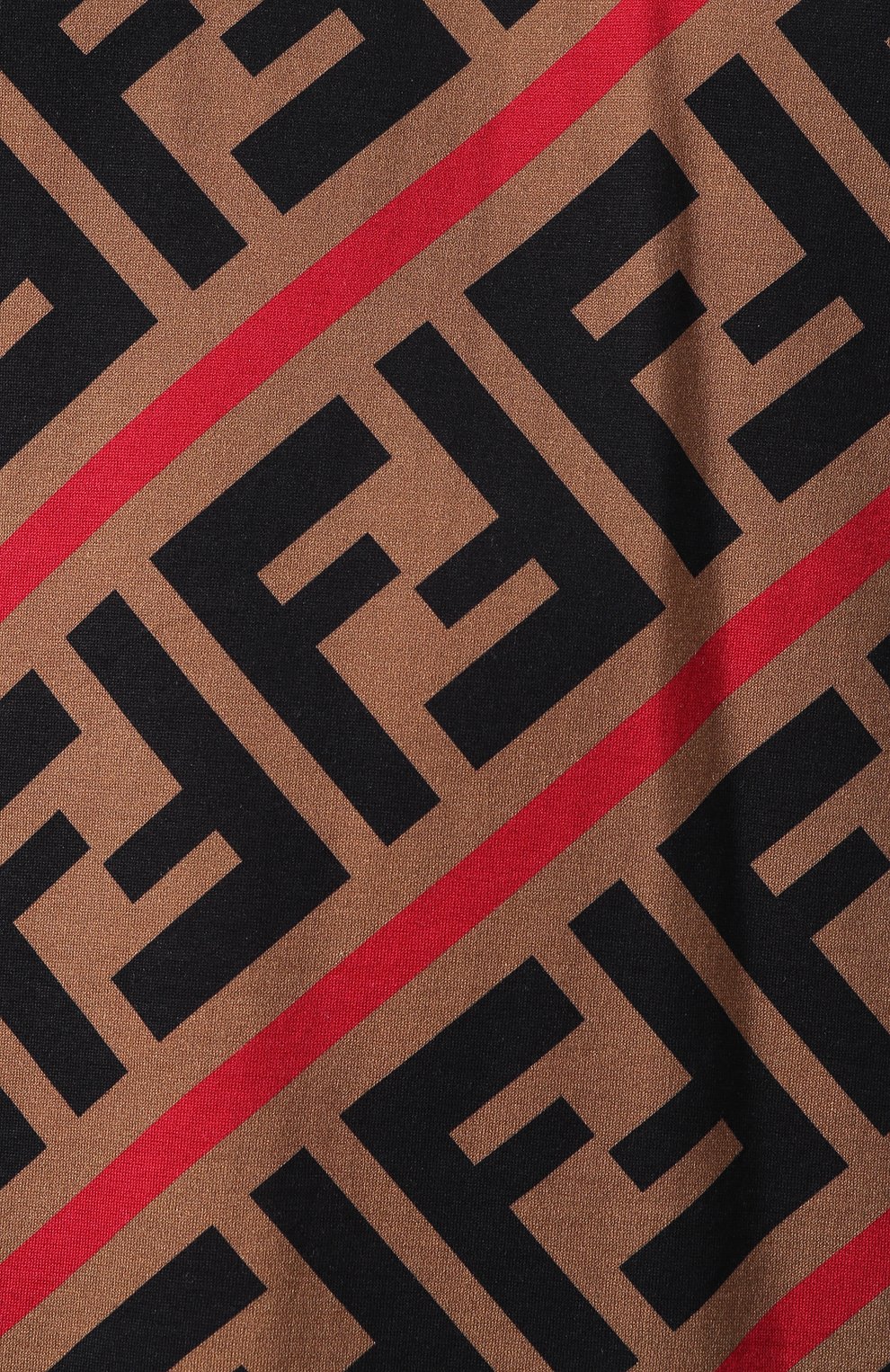 Хлопковая футболка FENDI разноцветного цвета по цене 45500 руб., арт. FS7011 A7A8, фото 5 Хлопковая футболка FENDI, арт. FS7011 A7A8, фото 5