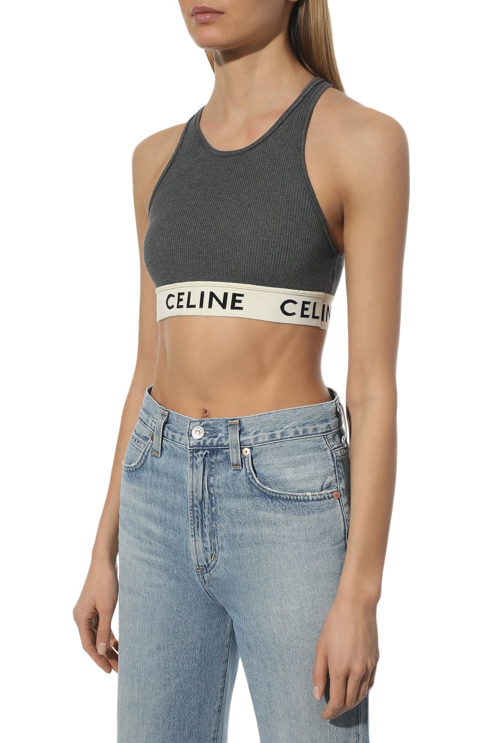 Хлопковый топ CELINE, арт. 2A68L372N, фото 3