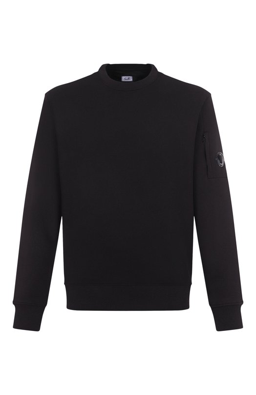 Хлопковый свитшот C.P. Company 18CMSS023A005086W Чёрный 18CMSS023A005086W