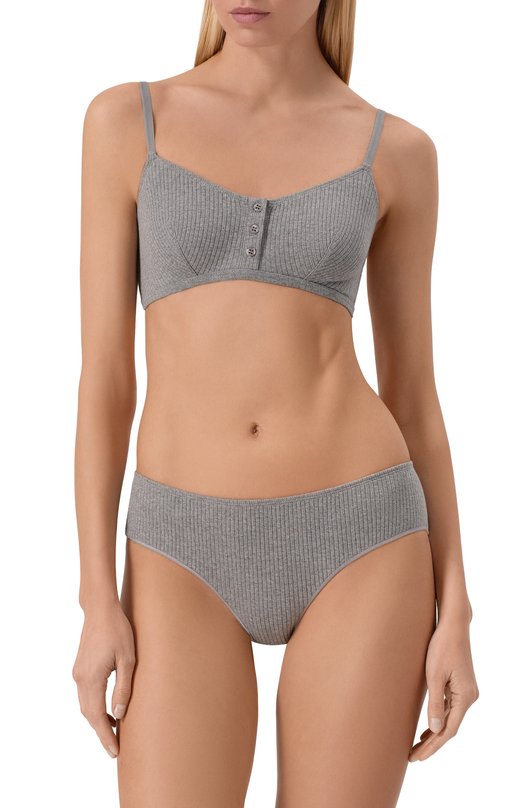 Хлопковый бюстгальтер DNUD Paris L931SG Серый  L931SG Фото 2