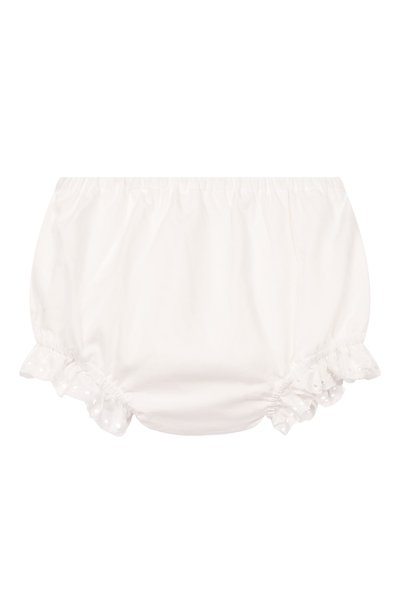 Комплект из платья и шорт ELIE SAAB JUNIOR кремового цвета по цене 54450 руб., арт. EGAB047/TS1127/24M-36M, фото 4 Комплект из платья и шорт ELIE SAAB JUNIOR, арт. EGAB047/TS1127/24M-36M, фото 4