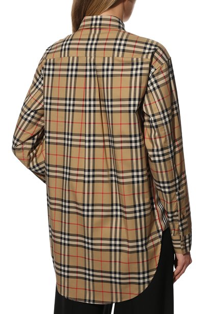 Хлопковая рубашка BURBERRY, арт. 8022285, фото 4