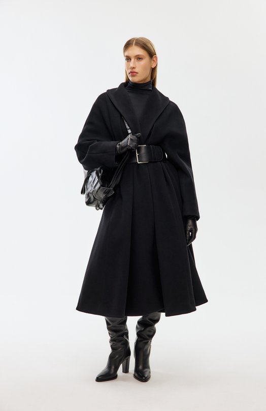 Футболка из хлопка и шерсти Alaia AA9H1232K083B Чёрный  AA9H1232K083B Фото 6