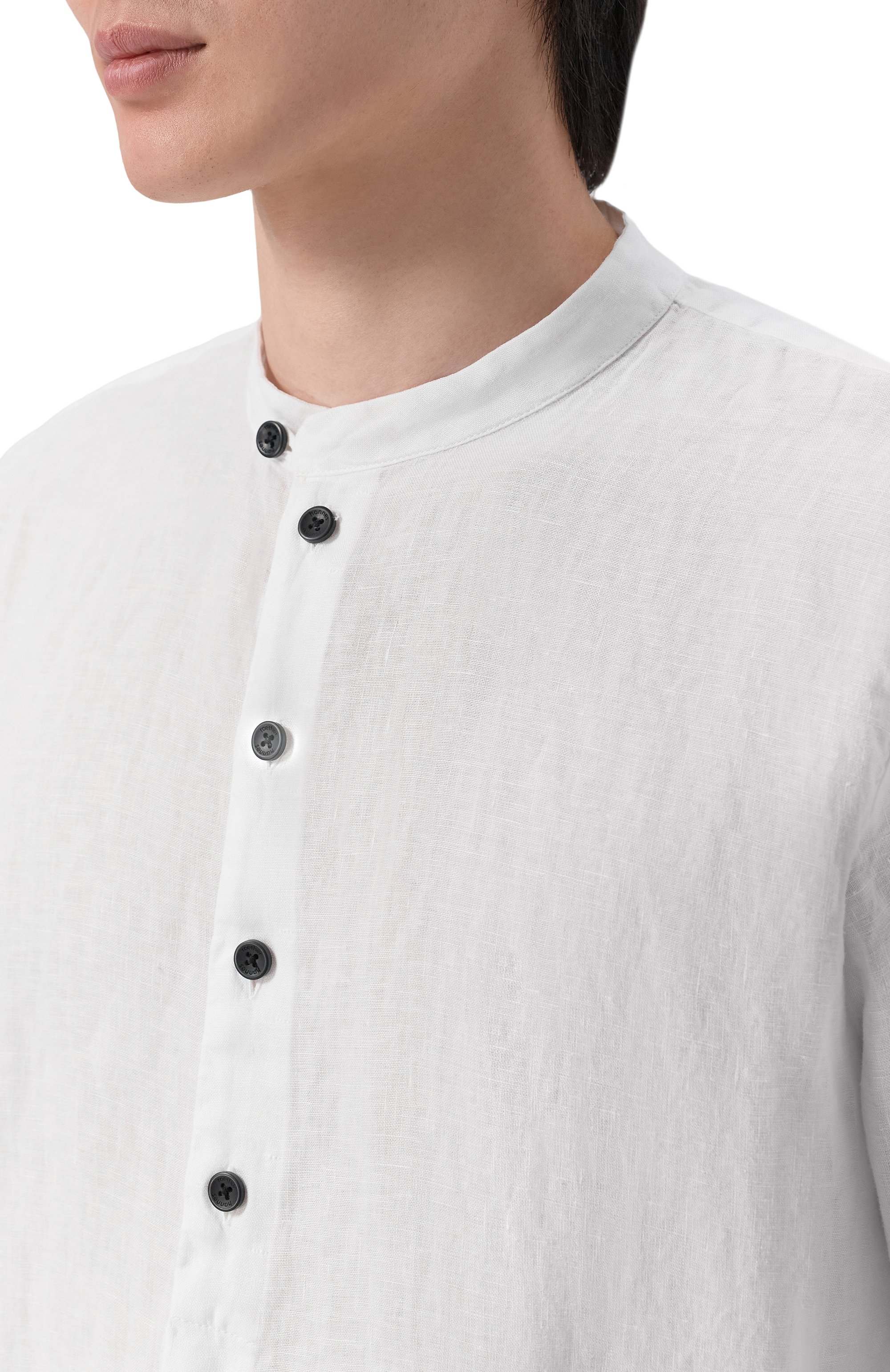 Льняная рубашка HANNES ROETHER, арт. TU29BS.608, фото 5