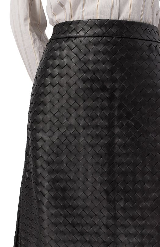Кожаная юбка Bottega Veneta 826521/V2JG0 Чёрный  826521/V2JG0 Фото 5