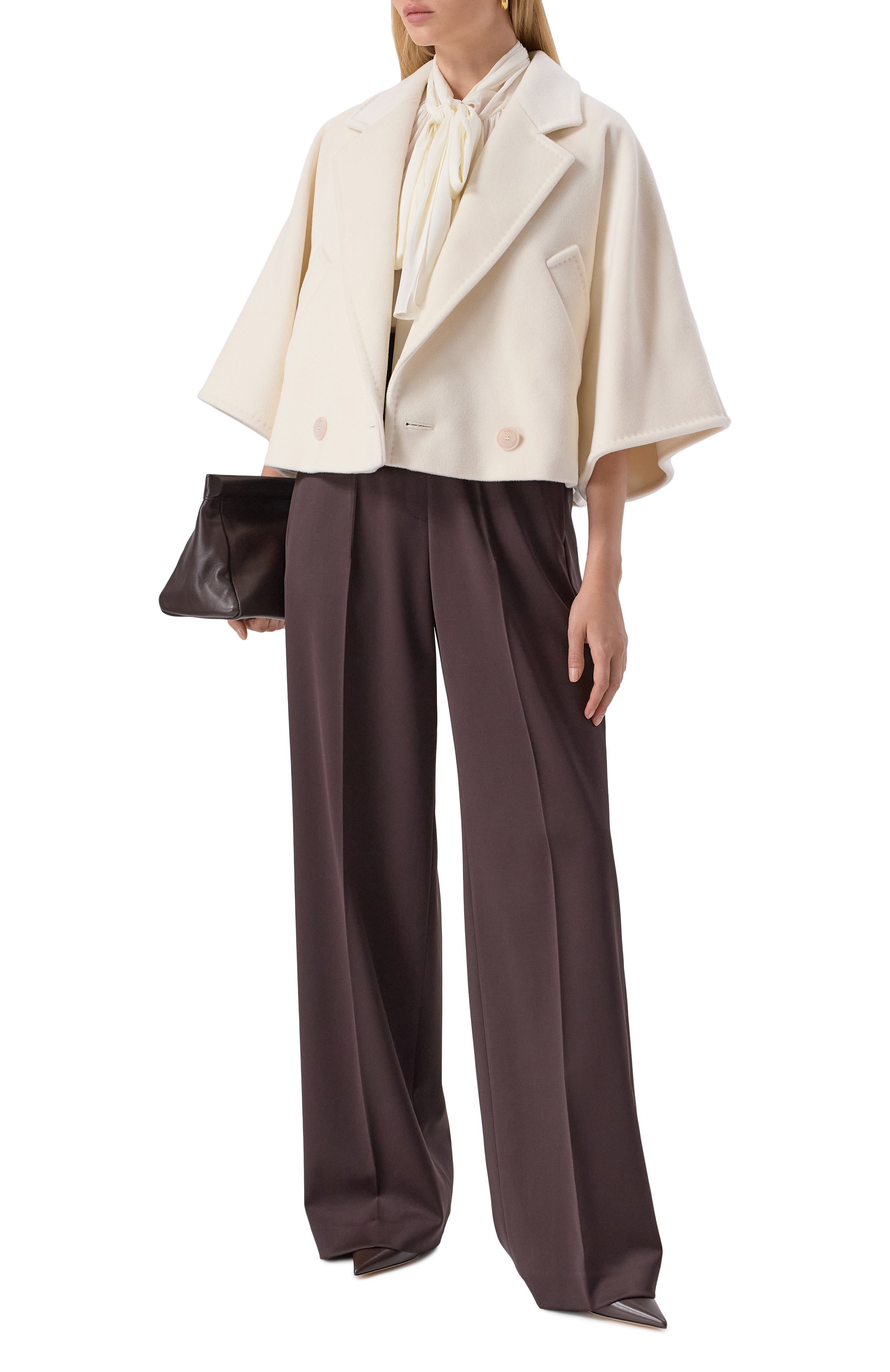 Полупальто из шерсти и кашемира MAX MARA, арт. GALEA, фото 2