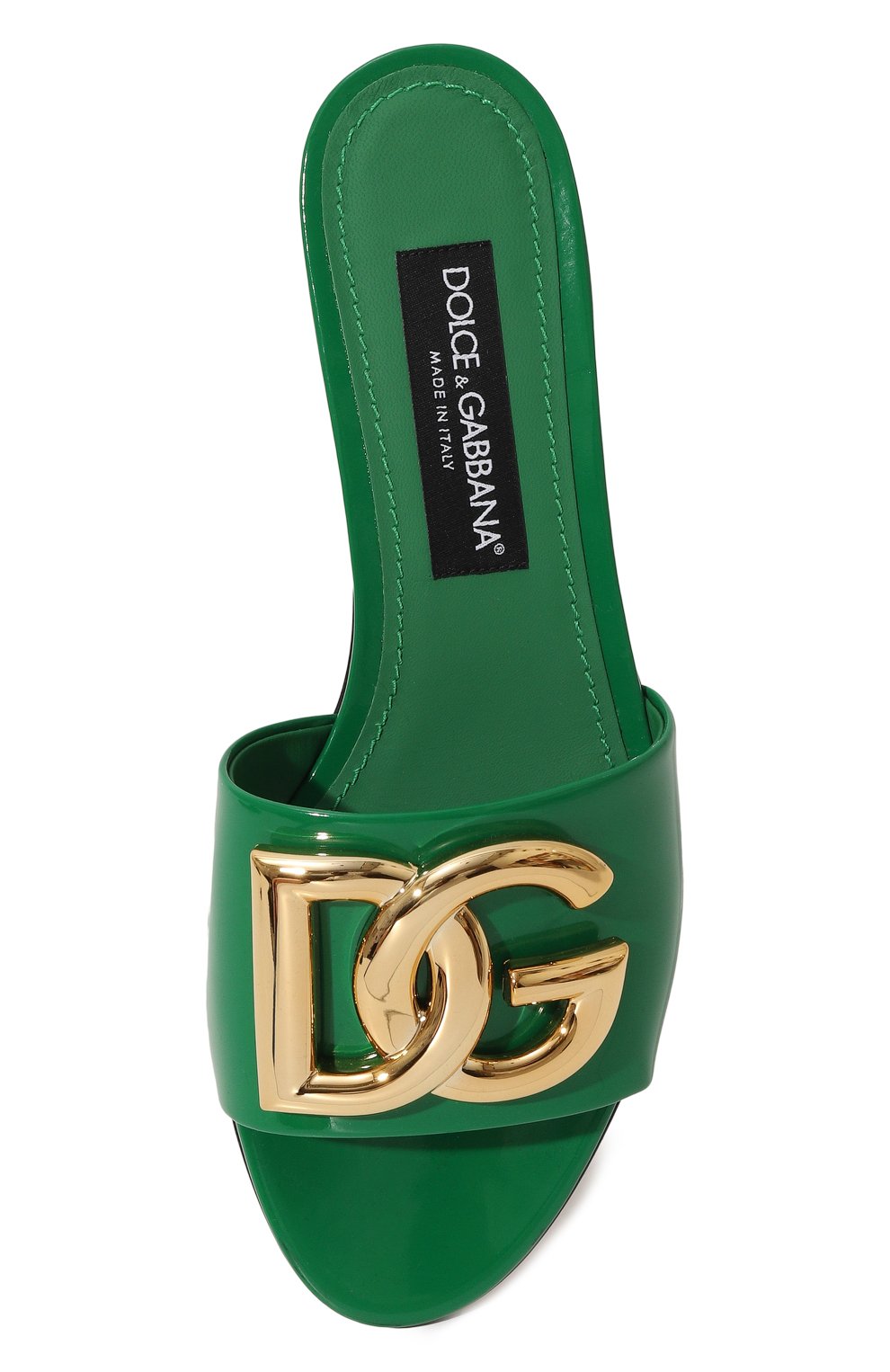 Кожаные шлепанцы bianca DOLCE & GABBANA, арт. CQ0455/A1037, фото 6