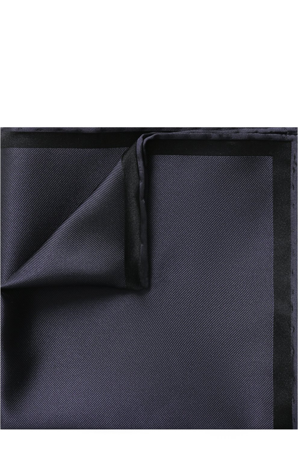 Однотонный шелковый платок BRIONI черного цвета по цене 14550 руб., арт. 071000/0743L, фото 1 Однотонный шелковый платок BRIONI, арт. 071000/0743L, фото 1