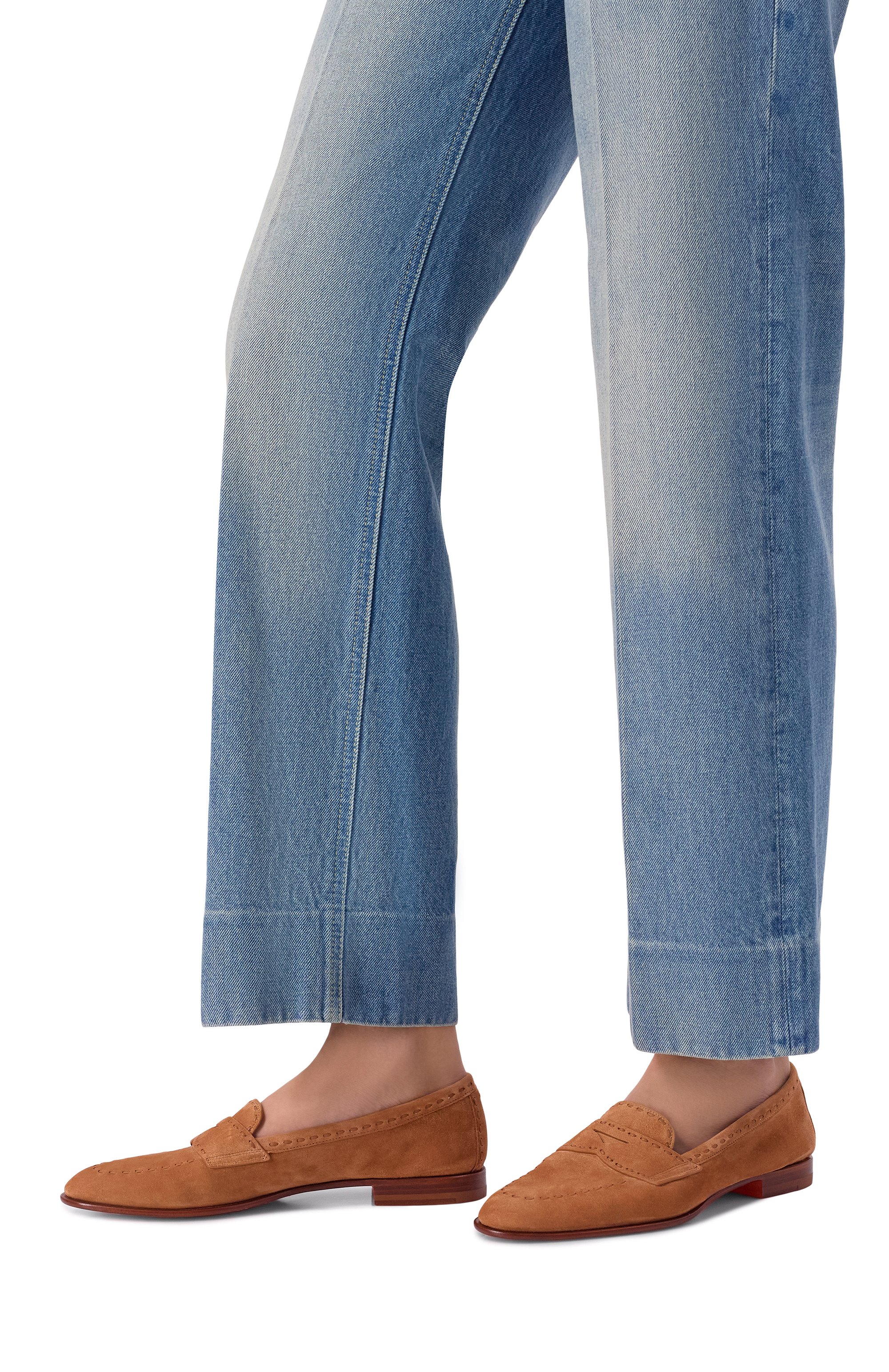 Замшевые пенни-лоферы SANTONI, арт. WUSG72077HAFSHTH, фото 2