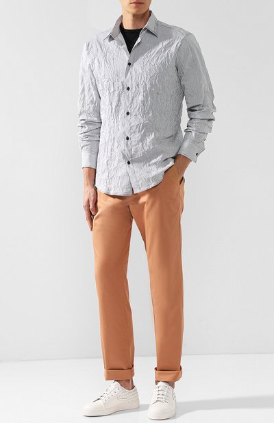 Плиссированная хлопковая рубашка BOTTEGA VENETA, арт. 514034/VE0M0, фото 2