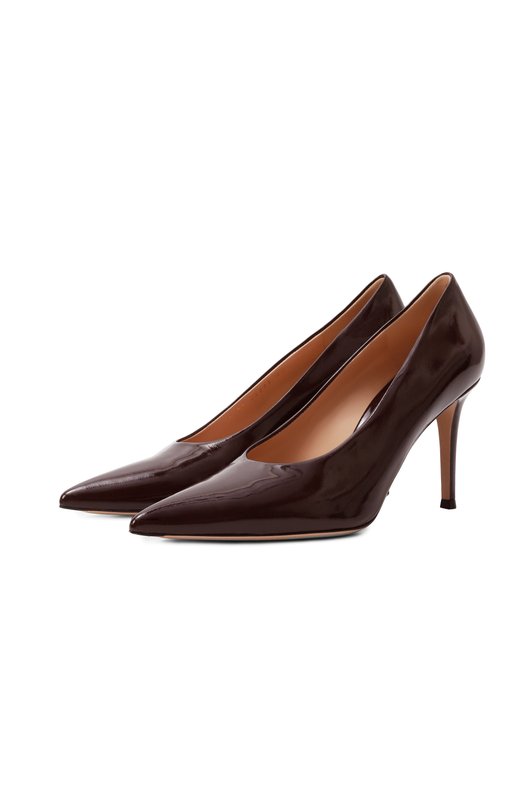 Кожаные туфли Gianvito 85 Gianvito Rossi G22277.85RIC.NUIB0UR Бордовый G22277.85RIC.NUIB0UR