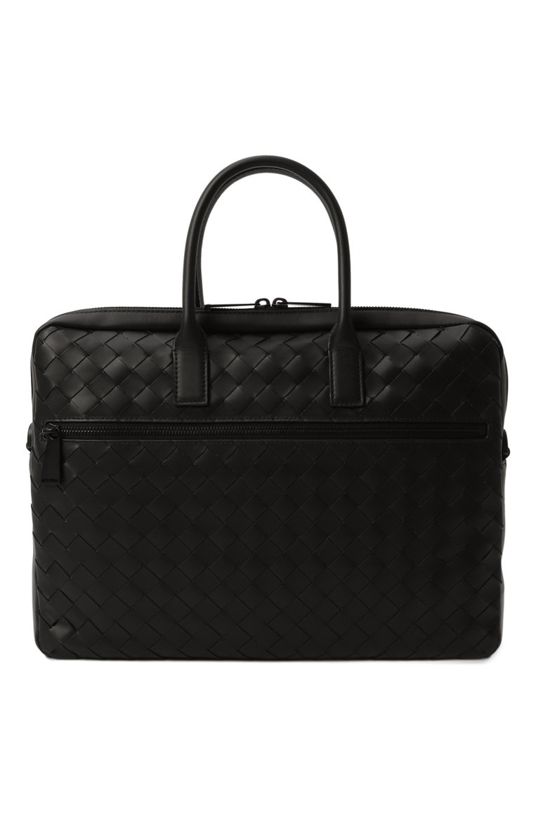 Мужская портфель BOTTEGA VENETA черного цвета, арт. 601065/V3US2 | Фото 1 (Размер: large; Драгоценные камни: Проставлено; Материал сплава: Проставлено; Материал: Натуральная кожа; Ремень/цепочка: На ремешке; Сумки-технические: Портфели)