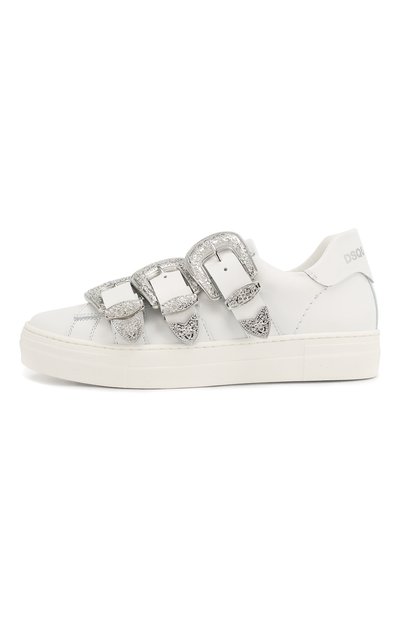 Кожаные кеды с ремешками DSQUARED2, арт. 59796/36-41, фото 2