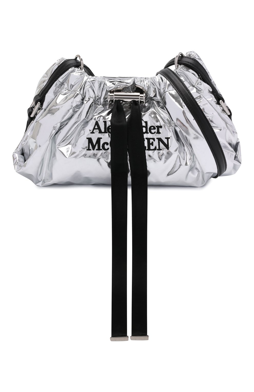 Сумка the bundle mini ALEXANDER MCQUEEN серебряного цвета по цене 99500 руб., арт. 676286/14A45, фото 6 Сумка the bundle mini ALEXANDER MCQUEEN, арт. 676286/14A45, фото 6