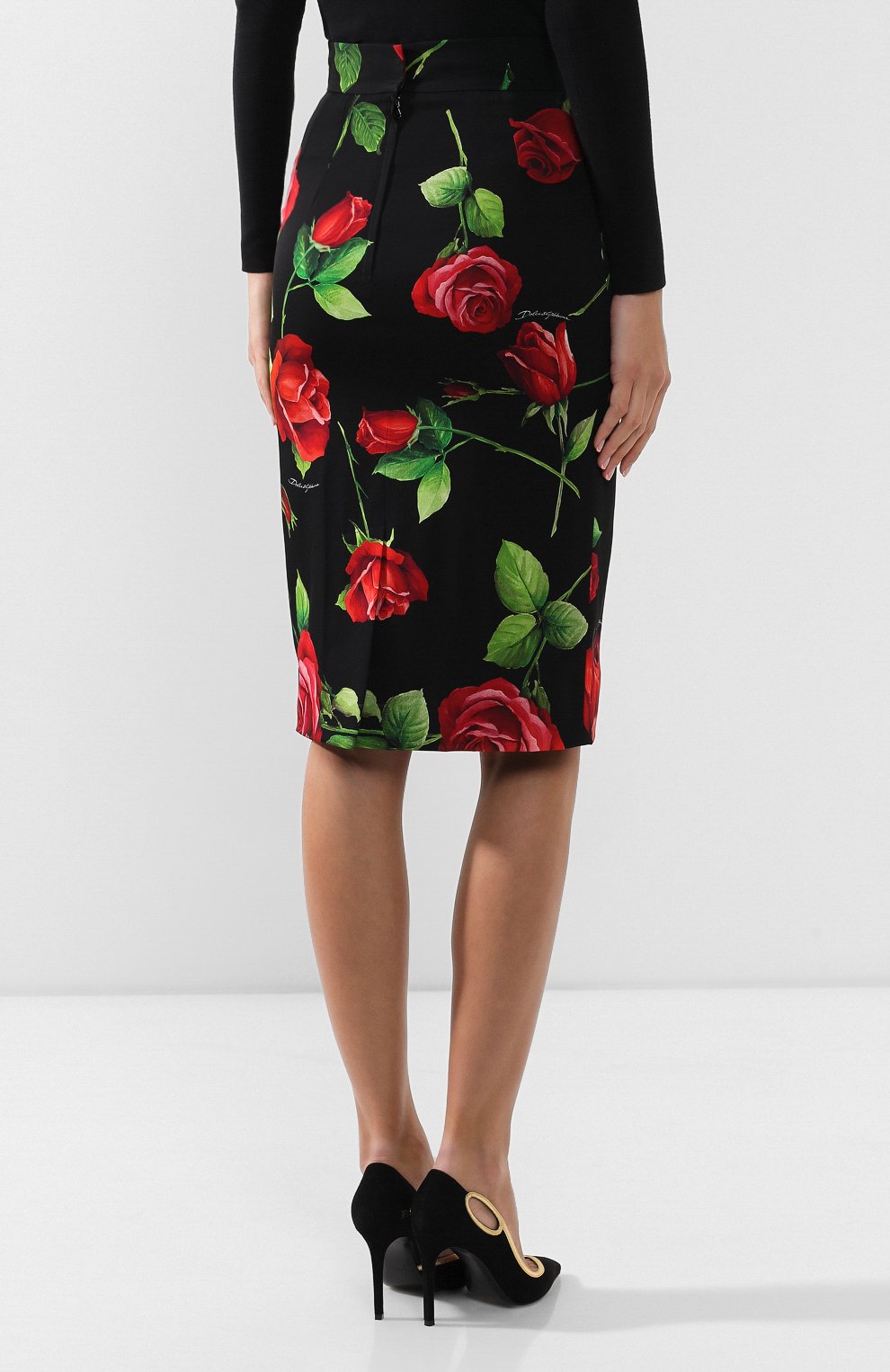 Шелковая юбка DOLCE & GABBANA, арт. F4BPPT/FSAY1, фото 4