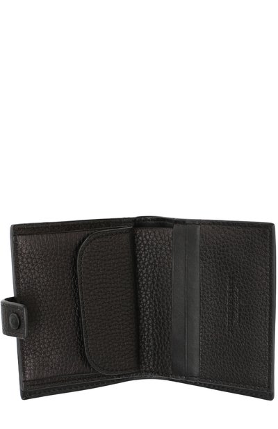 Кожаный кошелек на кнопке BURBERRY черного цвета по цене 51950 руб., арт. 4071107, фото 3 Кожаный кошелек на кнопке BURBERRY, арт. 4071107, фото 3