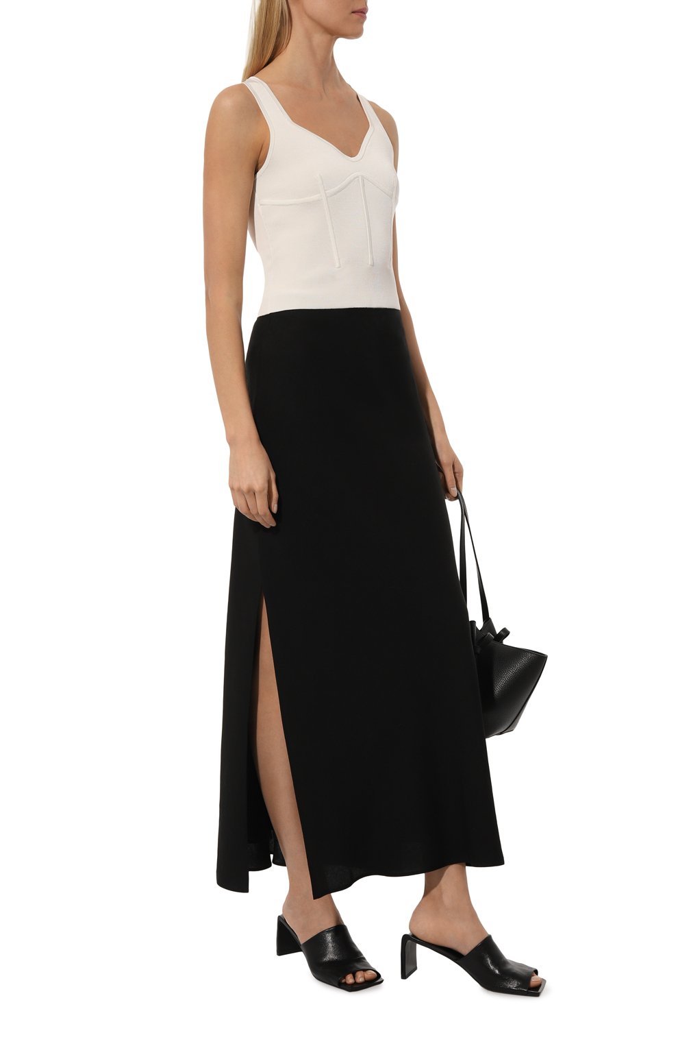 Топ из вискозы и хлопка NINA RICCI белого цвета по цене 47900 руб., арт. 24PMPU018, фото 2 Топ из вискозы и хлопка NINA RICCI, арт. 24PMPU018, фото 2