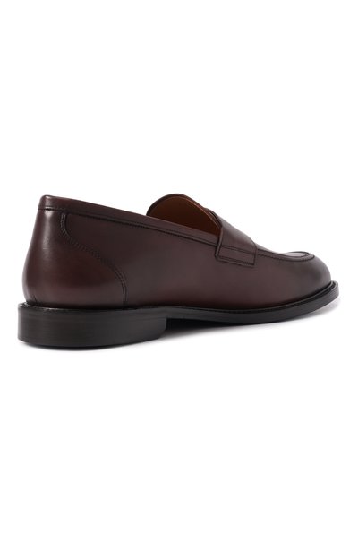 Кожаные пенни-лоферы KITON, арт. USSA508N00100, фото 4