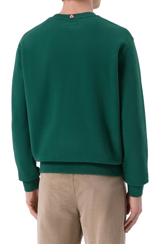 Хлопковый свитшот MC2 Saint Barth S0H0004-00638I/S0H0 N Зелёный  S0H0004-00638I/S0H0 N Фото 4