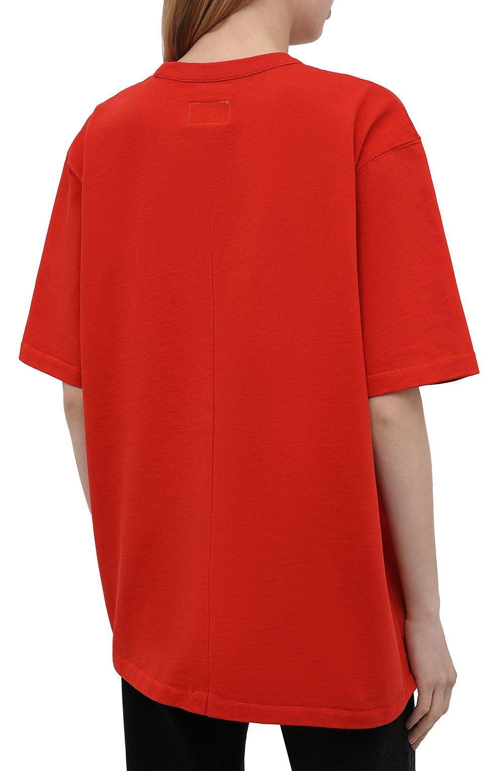 Хлопковая футболка HERON PRESTON FOR CALVIN KLEIN красного цвета по цене 12100 руб., арт. K10K108252, фото 4 Хлопковая футболка HERON PRESTON FOR CALVIN KLEIN, арт. K10K108252, фото 4