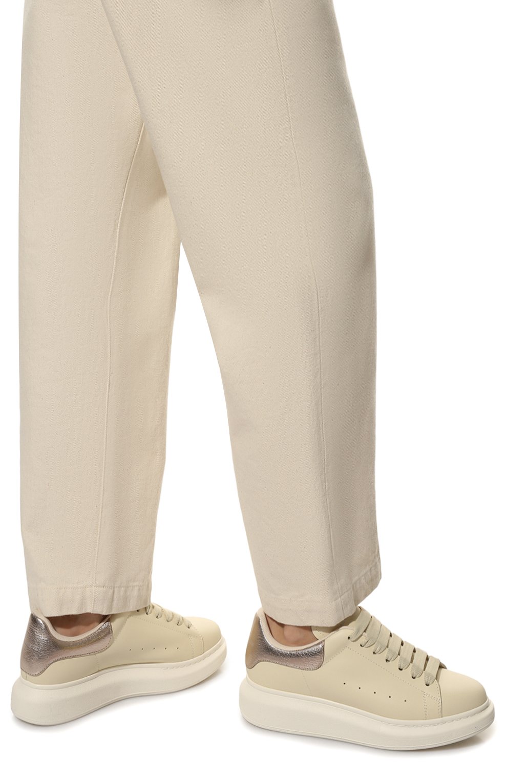 Кожаные кеды oversized ALEXANDER MCQUEEN, арт. 650792/WHZN2, фото 3