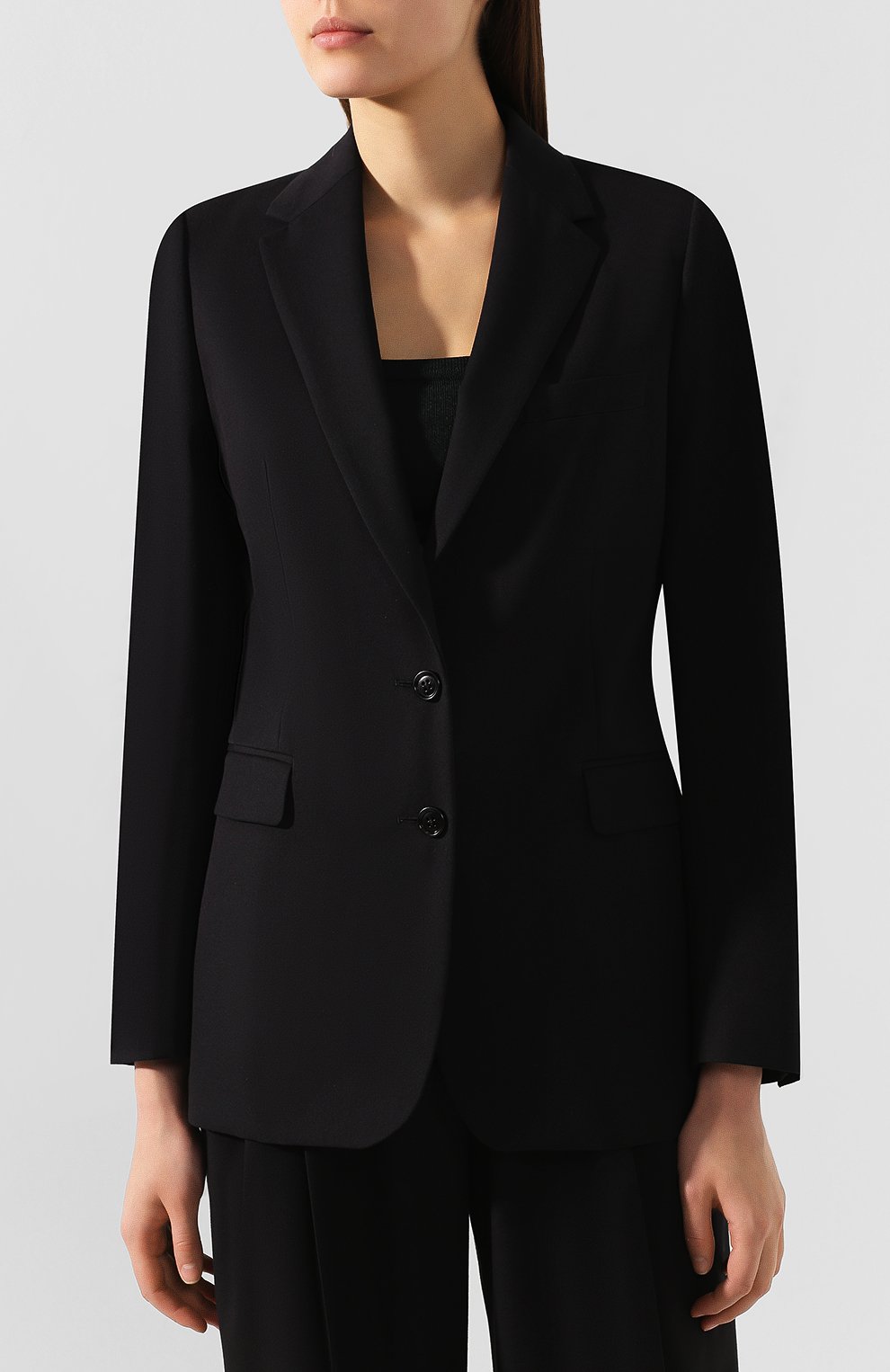 Жакет из смеси хлопка и шерсти DRIES VAN NOTEN черного цвета по цене 59950 руб., арт. 191-10427-7286, фото 3 Жакет из смеси хлопка и шерсти DRIES VAN NOTEN, арт. 191-10427-7286, фото 3