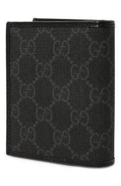 Мужской футляр для кредитных карт GUCCI черного цвета, арт. 746302/92TCF | Фото 2 (Материал сплава: Проставлено; Нос: Не проставлено; Материал: Синтетический материал)