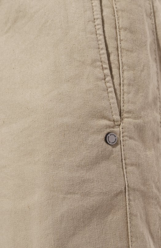 Брюки изо льна и хлопка Bogner 18507335 Бежевый  18507335 Фото 5