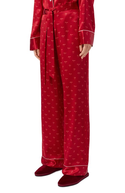 Шелковые брюки Kiki De Montparnasse H252PT042 Красный  H252PT042 Фото 3