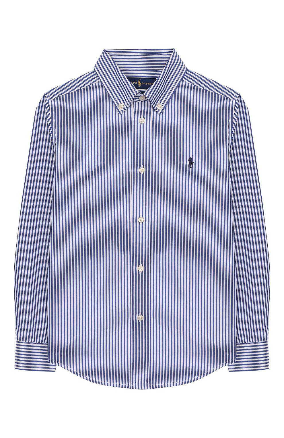 Хлопковая рубашка RALPH LAUREN синего цвета по цене 6495 руб., арт. 321750006, фото 1 Хлопковая рубашка RALPH LAUREN, арт. 321750006, фото 1