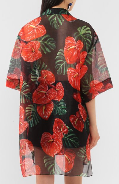 Шелковая рубашка DOLCE & GABBANA, арт. F5M87T/IS1D0, фото 4