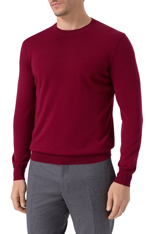 Шерстяной джемпер Andrea Campagna M5625-6680 Бордовый  M5625-6680 Фото 3