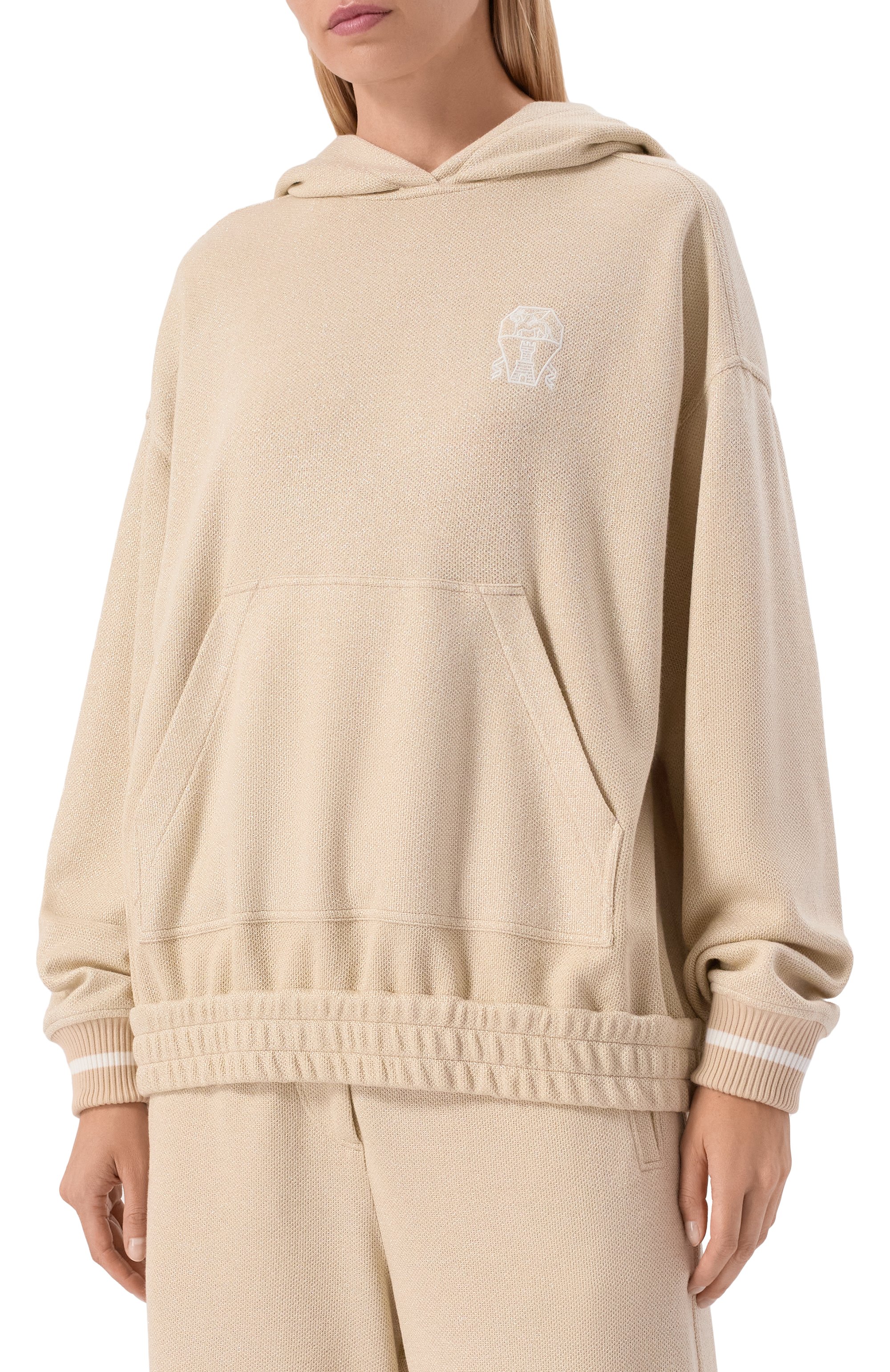 Худи из вискозы и хлопка BRUNELLO CUCINELLI, арт. MP930SN909, фото 3