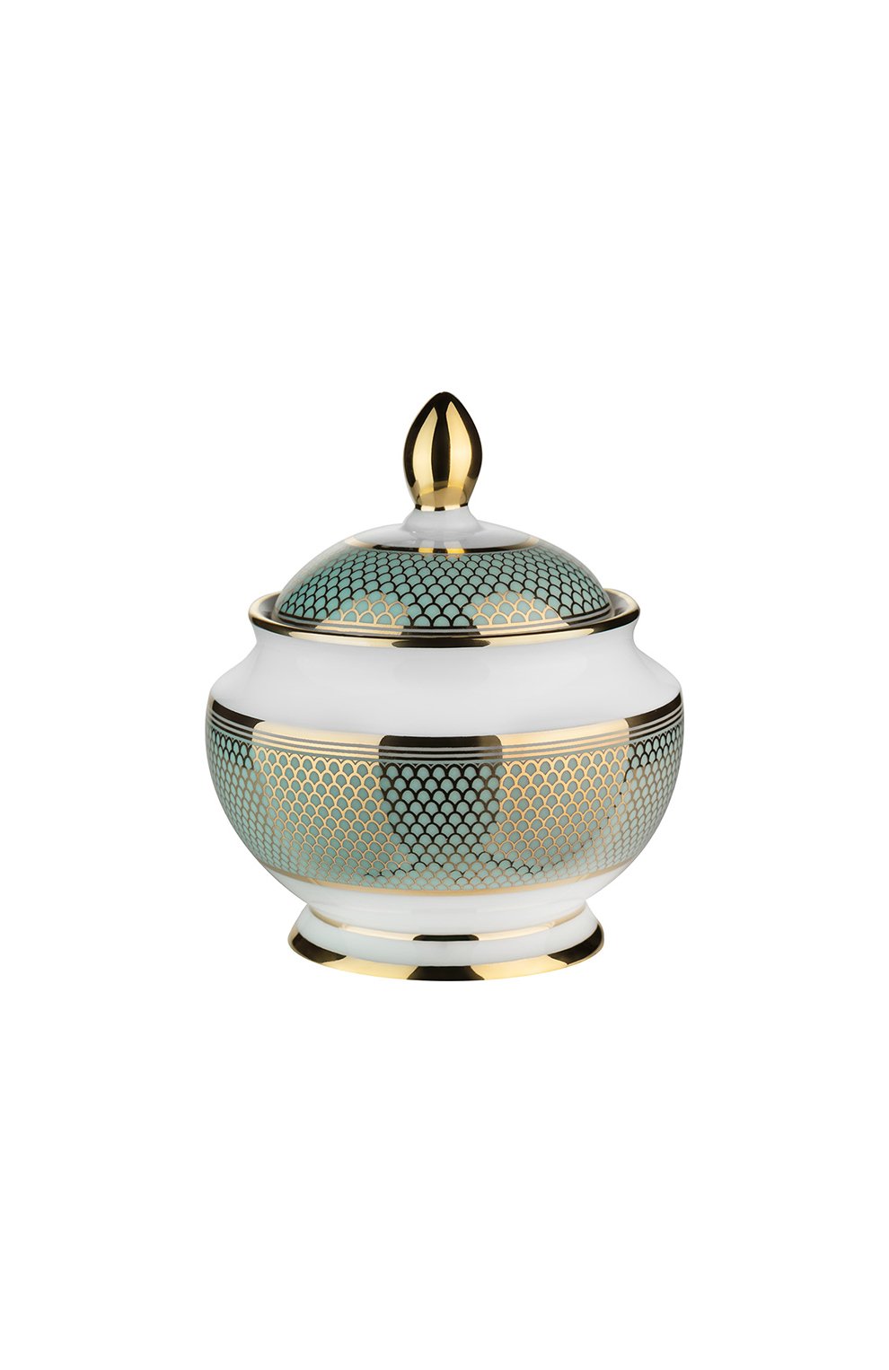 Сахарница STEFANO RICCI голубого цвета по цене 75600 руб., арт. 0CZ001/0CEAN, фото 1 Сахарница STEFANO RICCI, арт. 0CZ001/0CEAN, фото 1