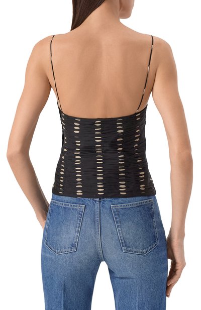 Шелковый топ VALENTINO, арт. 6B0AEAL6/9C8, фото 4