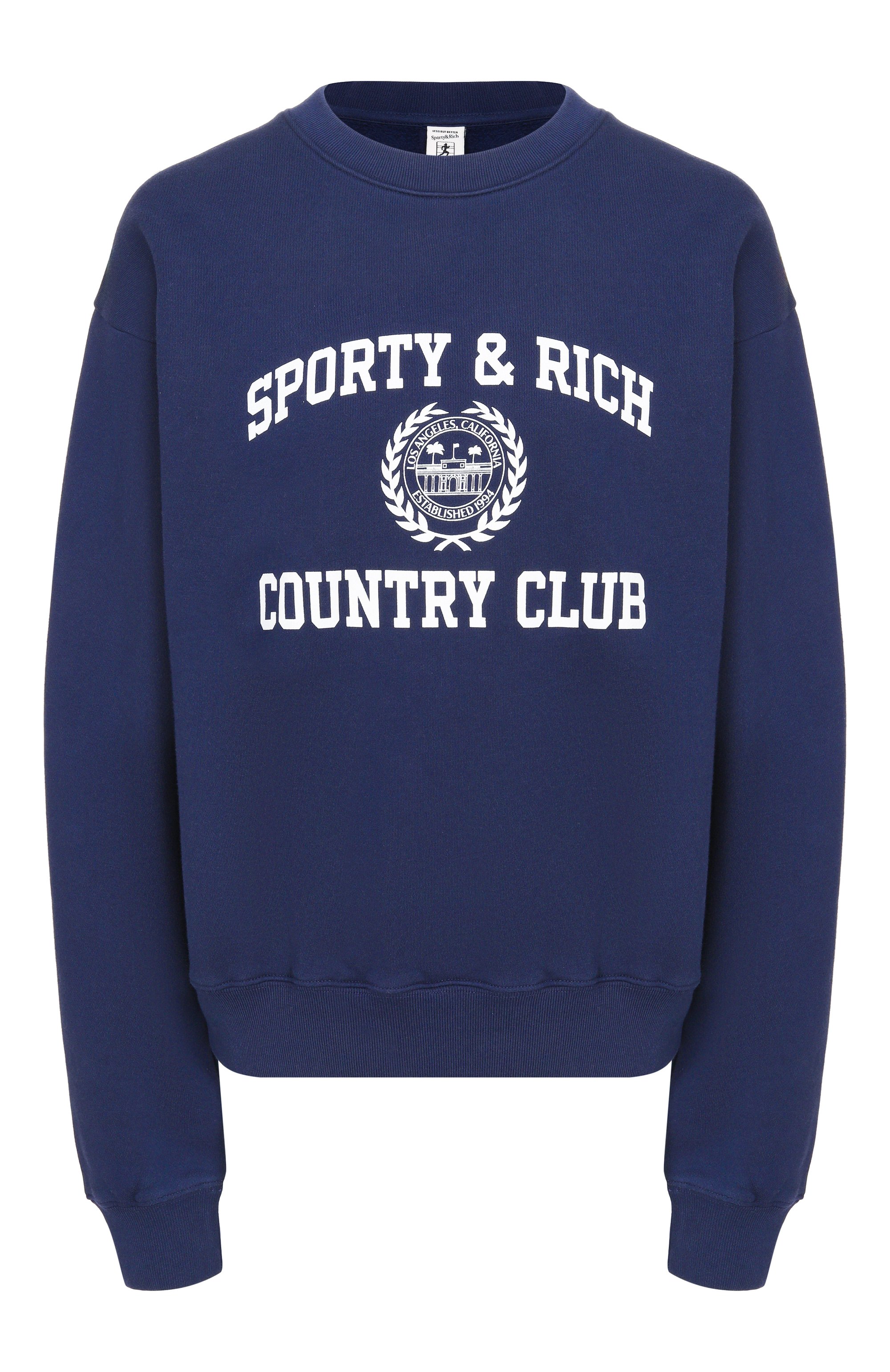 Хлопковый свитшот SPORTY AND RICH, арт. ST09876218BL106, фото 1