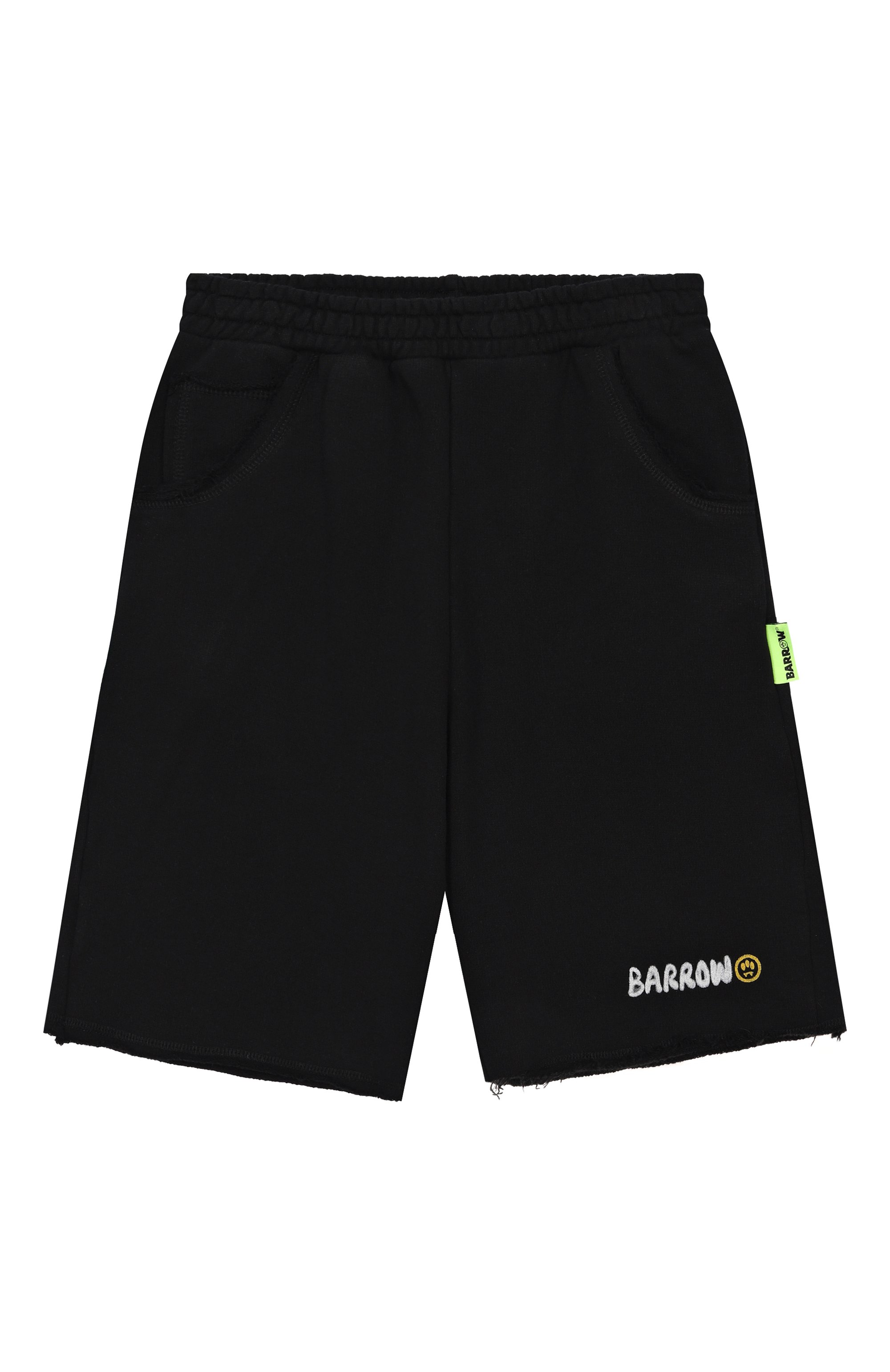 Хлопковые шорты BARROW черного цвета по цене 13150 руб., арт. S5BKJUBE054, фото 1 Хлопковые шорты BARROW, арт. S5BKJUBE054, фото 1