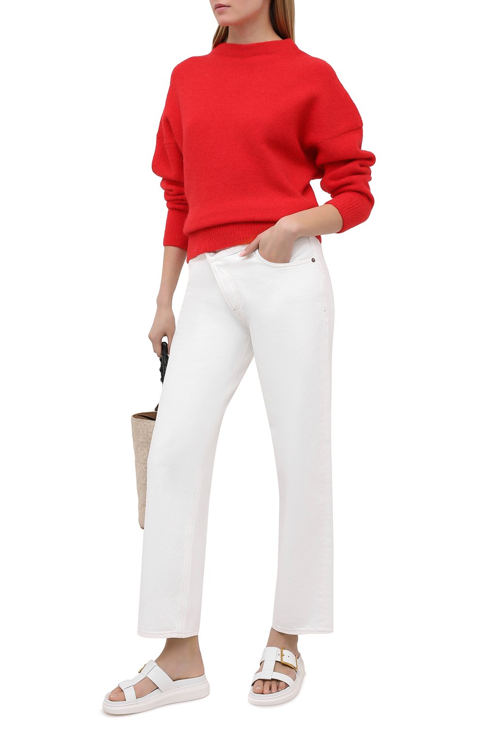 Кожаные шлепанцы ALEXANDER MCQUEEN, арт. 621830/WHXZB, фото 2