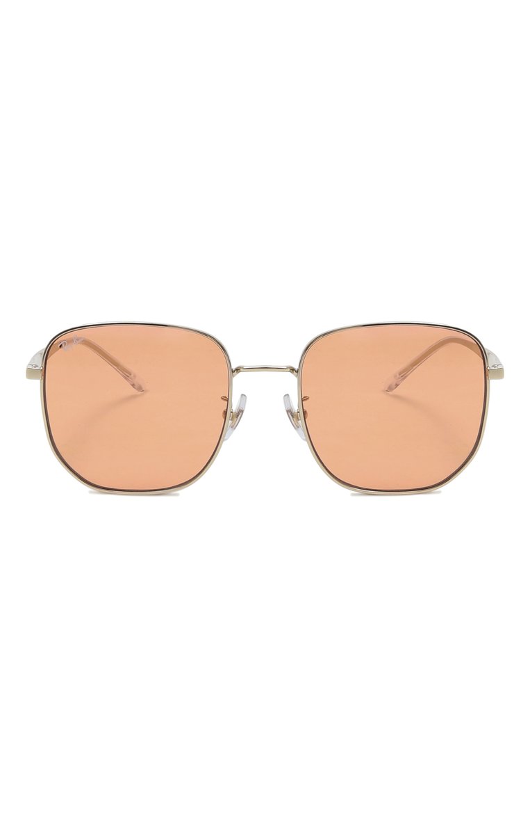 Женские солнцезащитные очки RAY-BAN оранжевого цвета, арт. 3713D-921374 | Фото 3 (Региональные ограничения белый список (Axapta Mercury): Не проставлено; Нос: Не проставлено; Материал: Металл; Тип очков: С/з; Оптика Гендер: оптика-женское; Очки форма: Квадратные)
