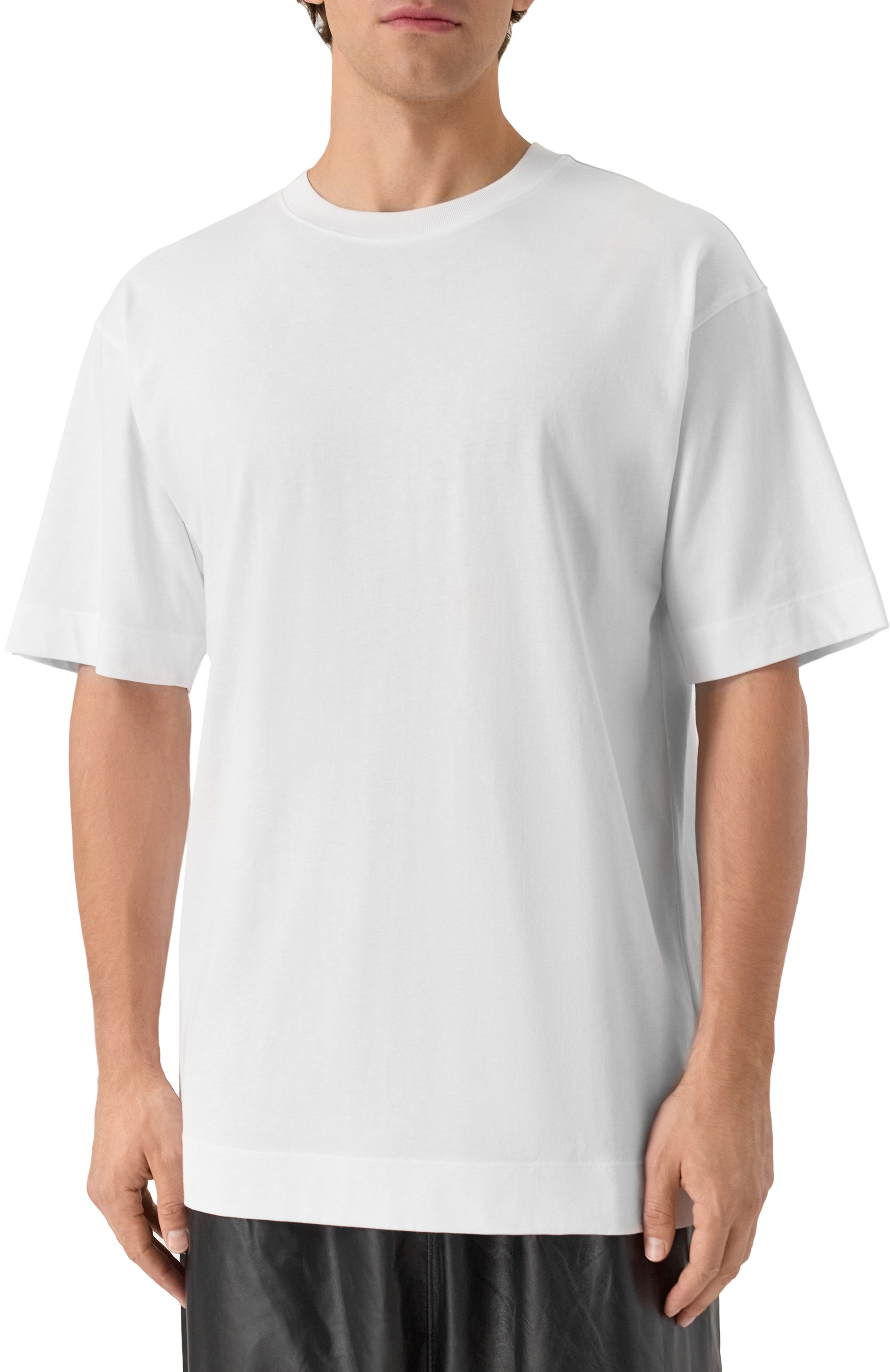 Хлопковая футболка DRIES VAN NOTEN белого цвета по цене 31650 руб., арт. 021111-2603-001, фото 3 Хлопковая футболка DRIES VAN NOTEN, арт. 021111-2603-001, фото 3