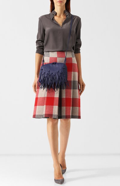 Сумка messenger с плетением intrecciato BOTTEGA VENETA, арт. 387063/VC070, фото 2