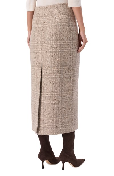 Твидовая юбка MVST бежевого цвета по цене 267000 руб., арт. M25.1PW.S001/F199 CASH TWEED, фото 4 Твидовая юбка MVST, арт. M25.1PW.S001/F199 CASH TWEED, фото 4