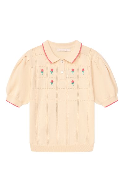 Хлопковое поло C`ERA UNA VOLTA, арт. SS26KN07703