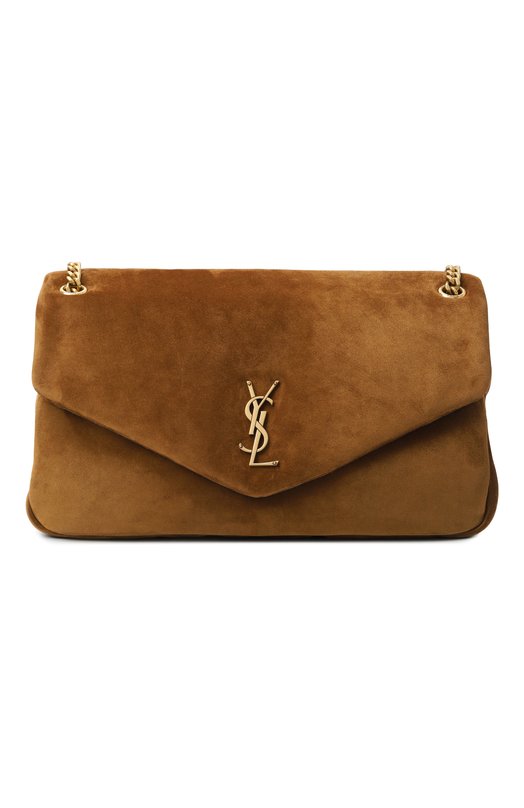 Сумка Calypso large Saint Laurent 777399/1U80W Коричневый 777399/1U80W