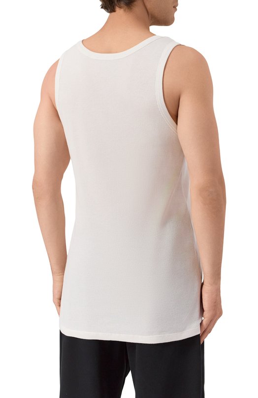 Хлопковая майка Ann Demeulemeester B0013216/FA659 Белый  B0013216/FA659 Фото 4