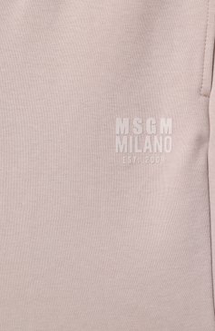 Детские хлопковые шорты MSGM KIDS светло-бежевого цвета, арт. S5MSJUBE173 | Фото 3 (Нос: Не проставлено; Мальчики Кросс-КТ: Шорты-спорт; Случай: Повседневный; Материал внешний: Хлопок; Ростовка одежда: 6 лет | 116 см, 10 - 11 лет | 140 - 146см, 12 лет | 152 см, 8 лет | 128 см, 16 лет | 164 см)