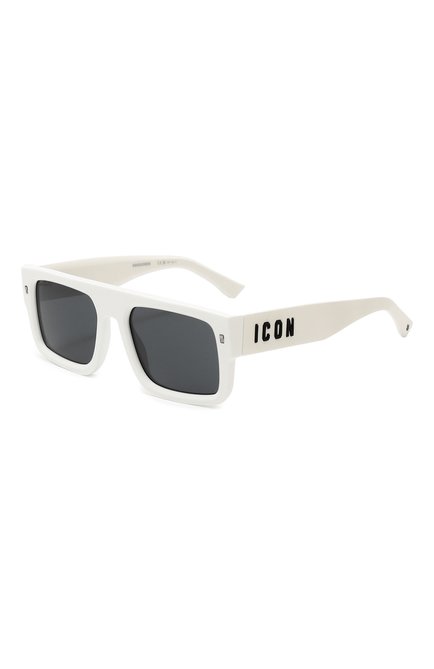 Мужские солнцезащитные очки DSQUARED2 белого цвета по цене 18300 руб., арт. IC0N0008 VK6 | Фото 1