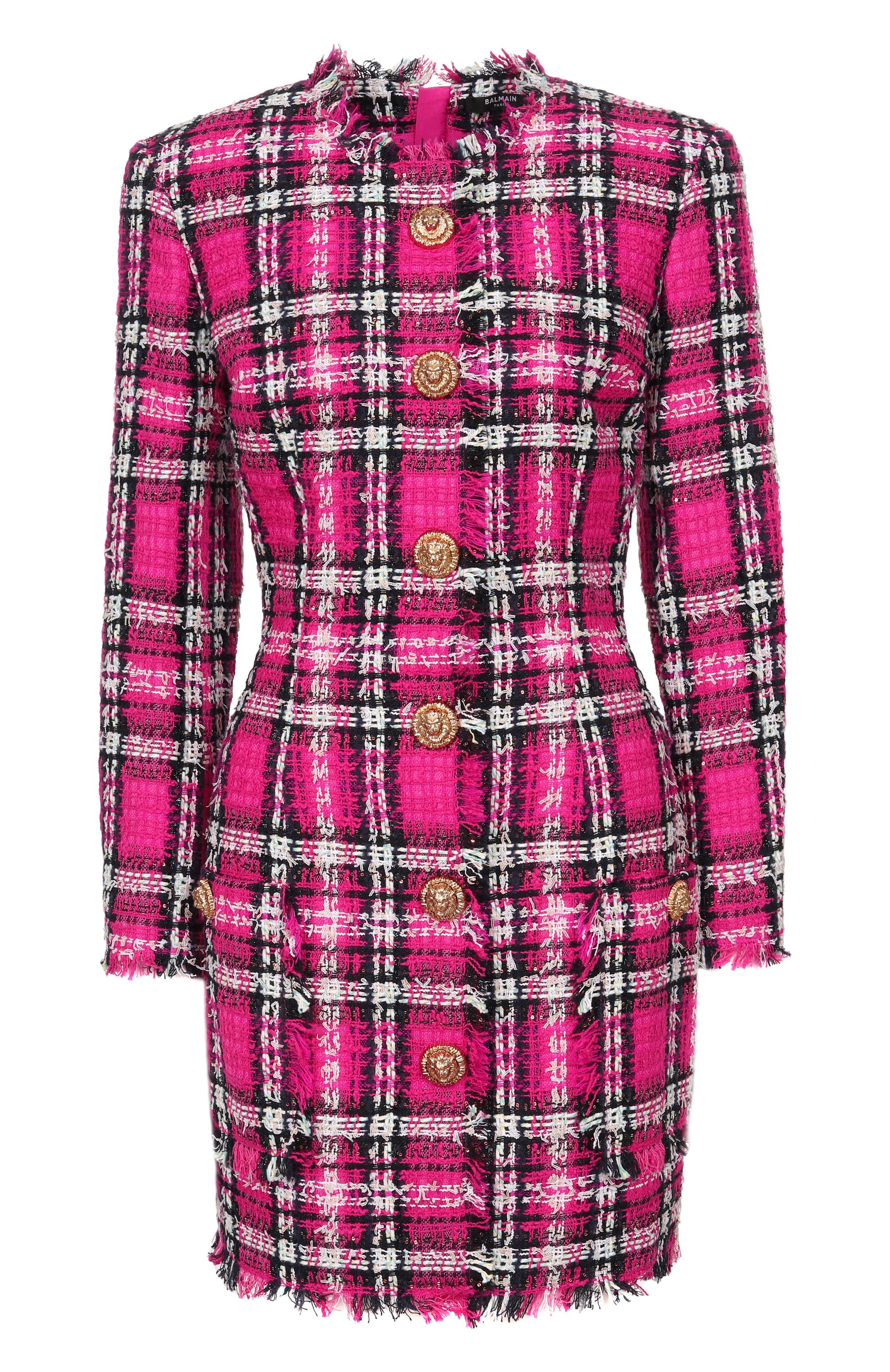 Твидовое пл атье BALMAIN, арт. GF1R9394/CG42, фото 1