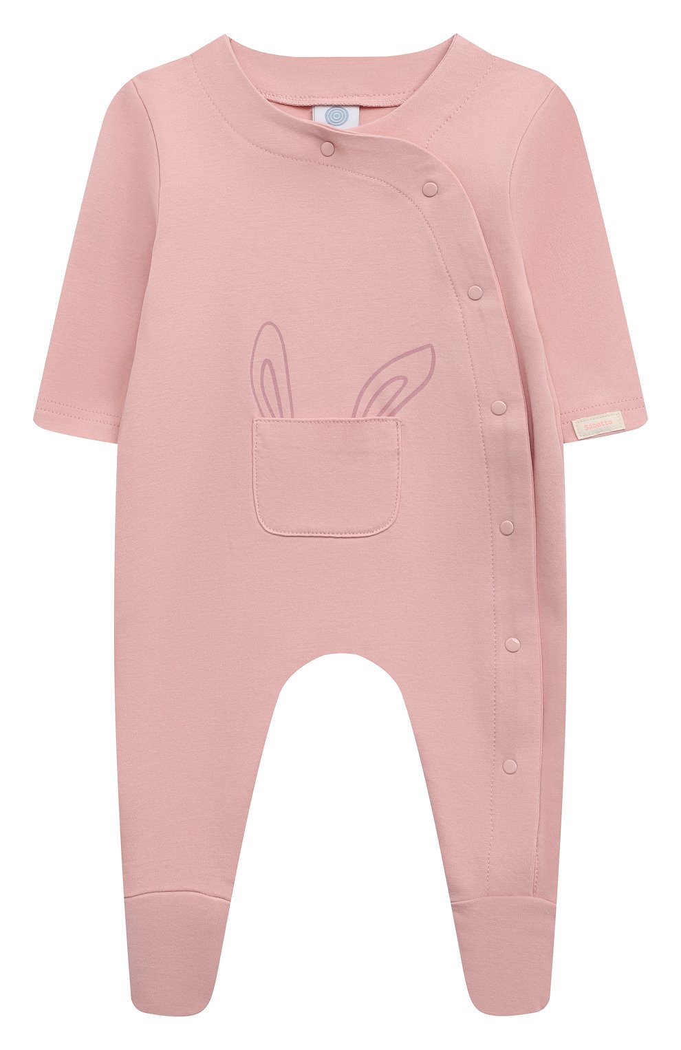 Хлопковый комбинезон SANETTA розового цвета по цене 6200 руб., арт. 222240, фото 1 Хлопковый комбинезон SANETTA, арт. 222240, фото 1